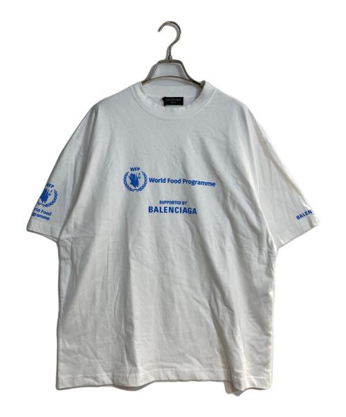 BALENCIAGA（バレンシアガ）BALENCIAGA (バレンシアガ) WFPロゴプリントクルーネックTシャツ ホワイト サイズ:M 未使用品の古着・服飾アイテム