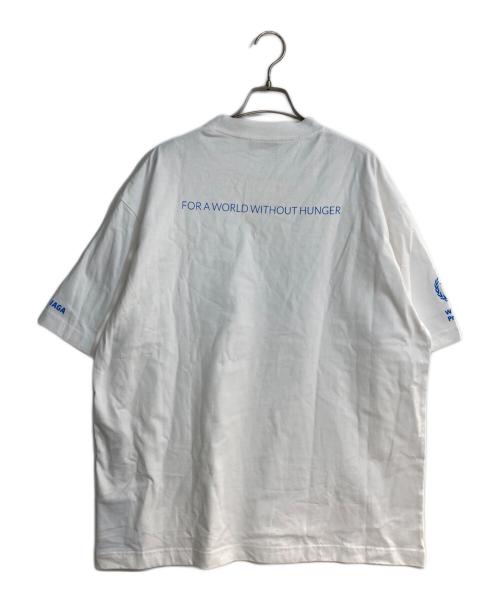 BALENCIAGA（バレンシアガ）BALENCIAGA (バレンシアガ) WFPロゴプリントクルーネックTシャツ ホワイト サイズ:M 未使用品の古着・服飾アイテム