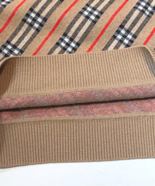 BURBERRY（バーバリー）BURBERRY (バーバリー) ノバチェッククルーネックニット ブラウン サイズ:XSの古着・服飾アイテム