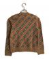 BURBERRY (バーバリー) ノバチェッククルーネックニット ブラウン サイズ:XS：30000円