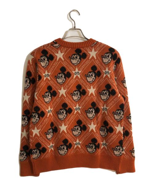 GUCCI（グッチ）GUCCI (グッチ) Disney (ディズニー) アルパカ混 ニットセーター オレンジ サイズ:Sの古着・服飾アイテム