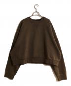 entire studiosエンタイアスタジオ）の古着「BOX CREW/WASH」｜ブラウン