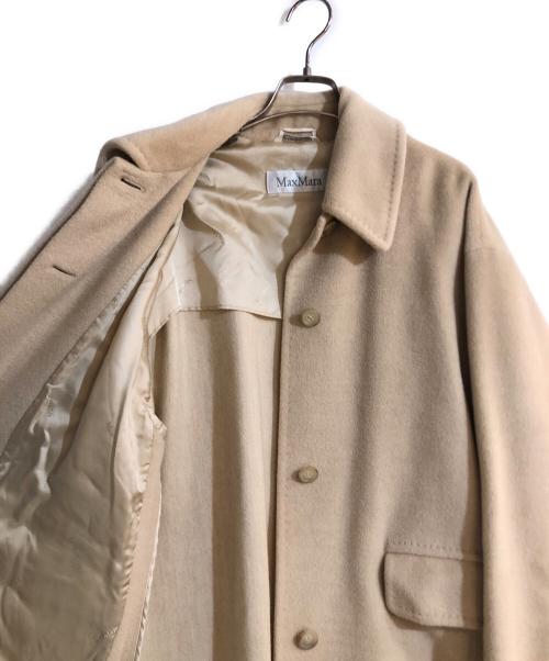 MaxMara（マックスマーラ）MaxMara (マックスマーラ) カシミヤ混ウールコート ベージュ サイズ:40の古着・服飾アイテム