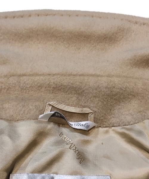 MaxMara（マックスマーラ）MaxMara (マックスマーラ) カシミヤ混ウールコート ベージュ サイズ:40の古着・服飾アイテム