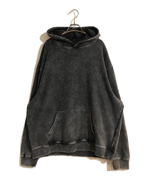 btmk（ビーティーエムケー）btmk (ビーティーエムケー) ウォッシュ加工パーカー ブラック サイズ:XLの古着・服飾アイテム