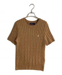 POLO RALPH LAUREN（ポロ・ラルフローレン）の古着「クルーネックニット」｜ブラウン