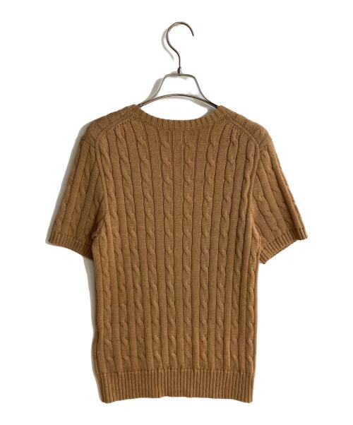 POLO RALPH LAUREN（ポロ・ラルフローレン）POLO RALPH LAUREN (ポロ・ラルフローレン) クルーネックニット ブラウン サイズ:Mの古着・服飾アイテム