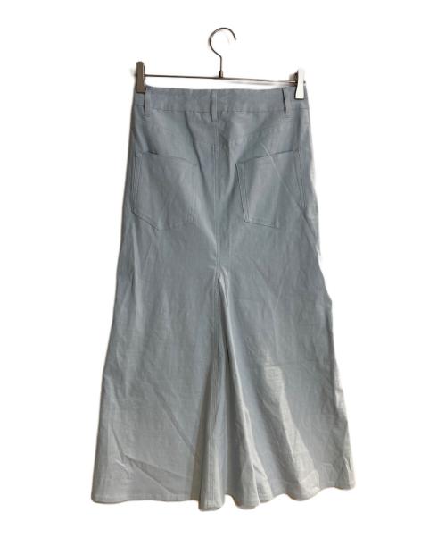 DEUXIEME CLASSE（ドゥーズィエム クラス）Deuxieme Classe (ドゥーズィエム クラス) STRETCH TWILL B/FLARE スカート スカイブルー サイズ:36の古着・服飾アイテム