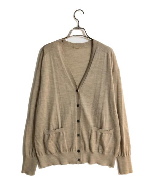 L'appartement（アパルトモン）L'appartement (アパルトモン) WISH High Gauge Cardigan ベージュ サイズ:不明の古着・服飾アイテム