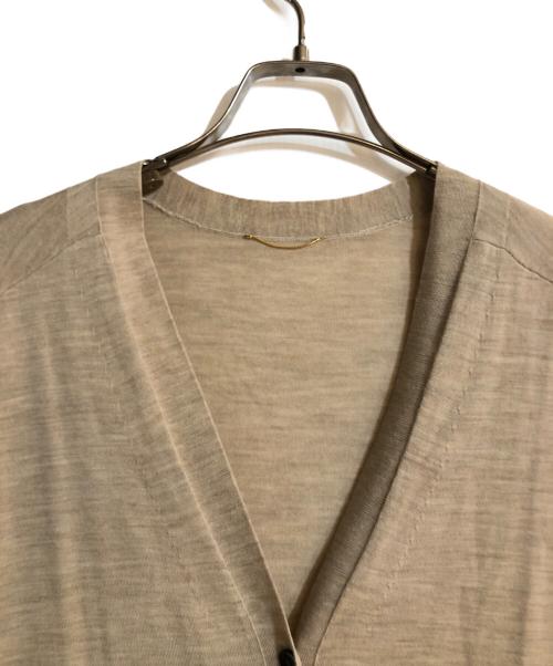 L'appartement（アパルトモン）L'appartement (アパルトモン) WISH High Gauge Cardigan ベージュ サイズ:不明の古着・服飾アイテム