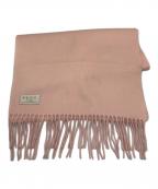 BEGG SCOTLAND×WAKOベグスコットランド×ワコー）の古着「別注カシミヤマフラー」｜ピンク