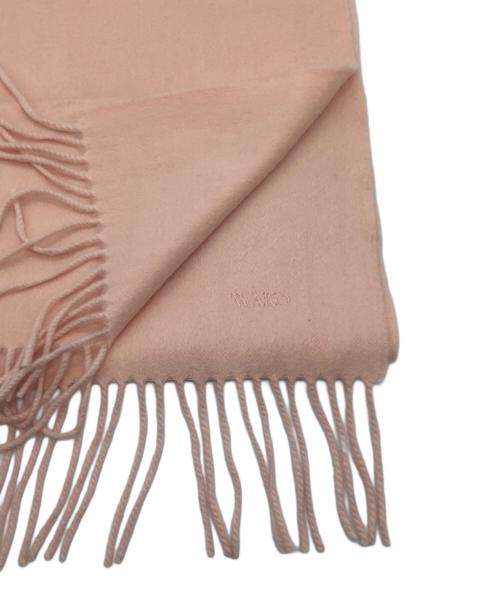 BEGG SCOTLAND（ベグスコットランド）BEGG SCOTLAND (ベグスコットランド) WAKO (ワコー) 別注カシミヤマフラー ピンクの古着・服飾アイテム