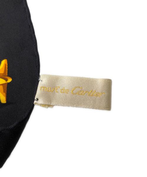 Cartier（カルティエ）Cartier (カルティエ) タンクプリントシルクスカーフ レッドの古着・服飾アイテム