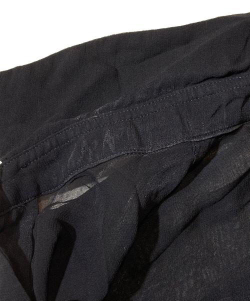 COMME des GARCONS COMME des GARCONS（コムデギャルソン コムデギャルソン）COMME des GARCONS COMME des GARCONS (コムデギャルソン コムデギャルソン) キュプラシアーラッフルシャツ ブラック サイズ:Sの古着・服飾アイテム