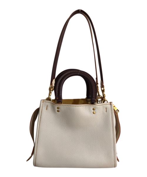 COACH（コーチ）COACH (コーチ) ローグ2WAYショルダーバッグ ホワイトの古着・服飾アイテム