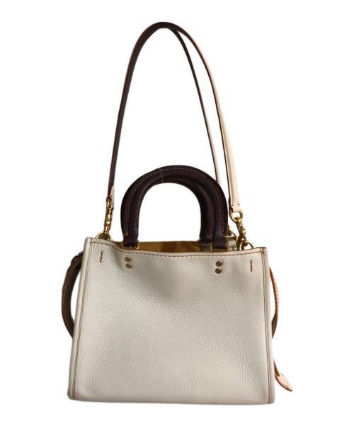 COACH（コーチ）COACH (コーチ) ローグ2WAYショルダーバッグ ホワイトの古着・服飾アイテム