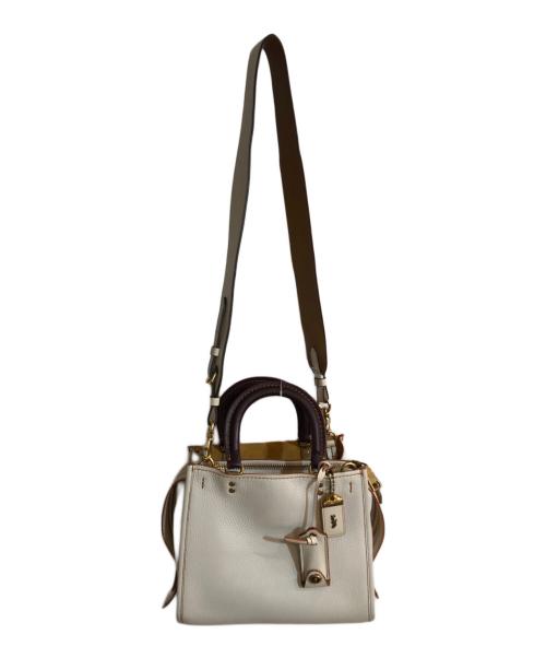 COACH（コーチ）COACH (コーチ) ローグ2WAYショルダーバッグ ホワイトの古着・服飾アイテム