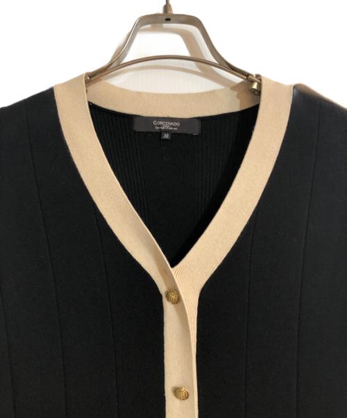 CORCOVADO（コルコバード）CORCOVADO (コルコバード) 金ボタンニットワンピース ブラック サイズ:Mの古着・服飾アイテム