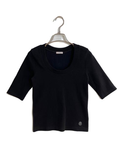 MONCLER（モンクレール）MONCLER (モンクレール) Uネックリブカットソー ブラック サイズ:Sの古着・服飾アイテム