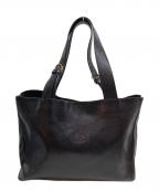 IL BISONTEイル ビゾンテ）の古着「レザートートバッグ」｜ブラック