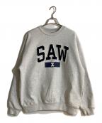 FREAK'S STORE×SAWフリークスストア×）の古着「コラボクルーネックスウェット」｜グレー