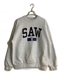 FREAK'S STORE×SAW（フリークスストア）の古着「コラボクルーネックスウェット」｜グレー