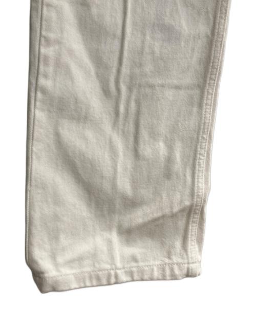HUSBANDS（ハズバンズ）HUSBANDS (ハズバンズ) センタープレスパンツ ホワイト サイズ:30の古着・服飾アイテム