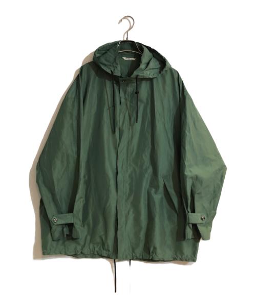 AURALEE（オーラリー）AURALEE (オーラリー) SILK POLYESTER GROSGRAIN HOODED BLOUSON グリーン サイズ:不明の古着・服飾アイテム