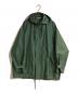 AURALEE（オーラリー）の古着「SILK POLYESTER GROSGRAIN HOODED BLOUSON」｜グリーン