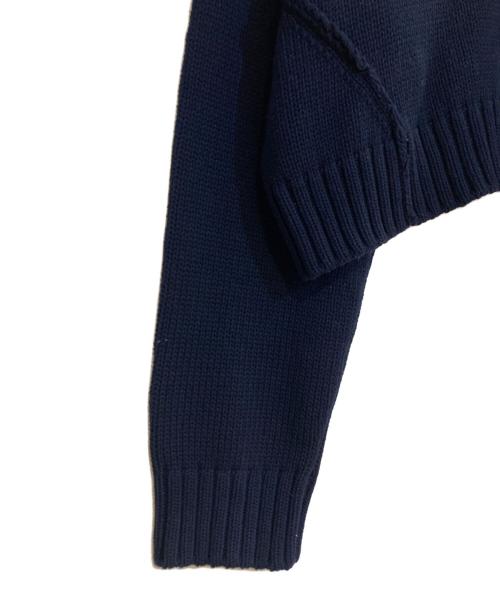 HER LIP TO（ハーリップトゥ）Her lip to (ハーリップトゥ) Share The Love Knit Top ネイビー サイズ:FREEの古着・服飾アイテム