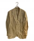 CARUSOカルーゾ）の古着「リネン2Ｂジャケット」｜ベージュ