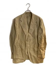 CARUSO（カルーゾ）の古着「リネン2Ｂジャケット」｜ベージュ