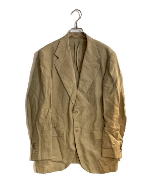 CARUSO（カルーゾ）CARUSO (カルーゾ) リネン2Ｂジャケット ベージュ サイズ:48の古着・服飾アイテム