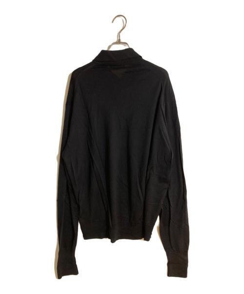 JOHN SMEDLEY（ジョンスメドレー）JOHN SMEDLEY (ジョンスメドレー) KAPTAIN SUNSHINE (キャプテンサンシャイン) 別注ニットポロシャツ ネイビー サイズ:Ｌの古着・服飾アイテム