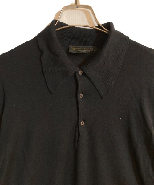 JOHN SMEDLEY（ジョンスメドレー）JOHN SMEDLEY (ジョンスメドレー) KAPTAIN SUNSHINE (キャプテンサンシャイン) 別注ニットポロシャツ ネイビー サイズ:Ｌの古着・服飾アイテム