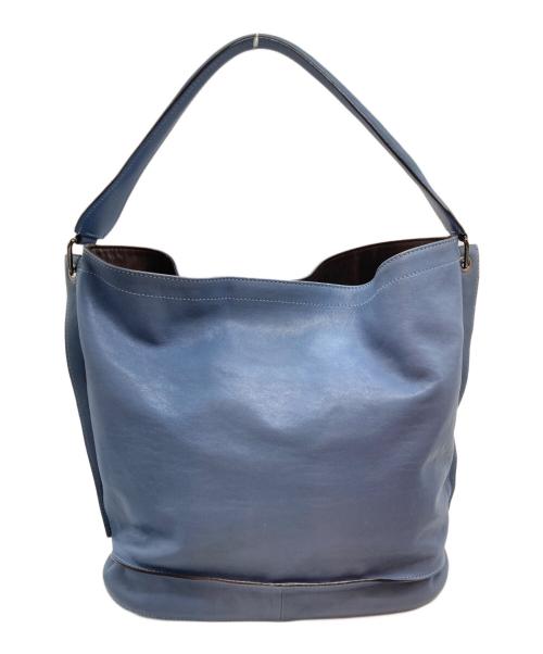 LONGCHAMP（ロンシャン）LONGCHAMP (ロンシャン) 3D LEATHER HOBO ブルーの古着・服飾アイテム