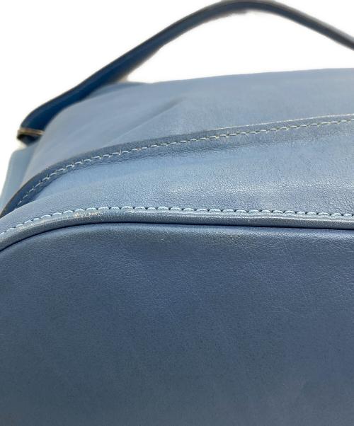 LONGCHAMP（ロンシャン）LONGCHAMP (ロンシャン) 3D LEATHER HOBO ブルーの古着・服飾アイテム