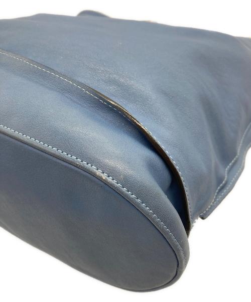 LONGCHAMP（ロンシャン）LONGCHAMP (ロンシャン) 3D LEATHER HOBO ブルーの古着・服飾アイテム