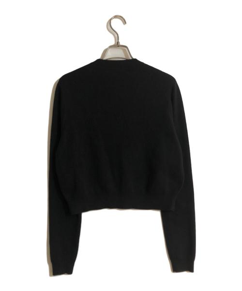 CABAN（キャバン）CABaN (キャバン) コットンカシミヤ クルーネックカーディガン ブラック サイズ:XSの古着・服飾アイテム