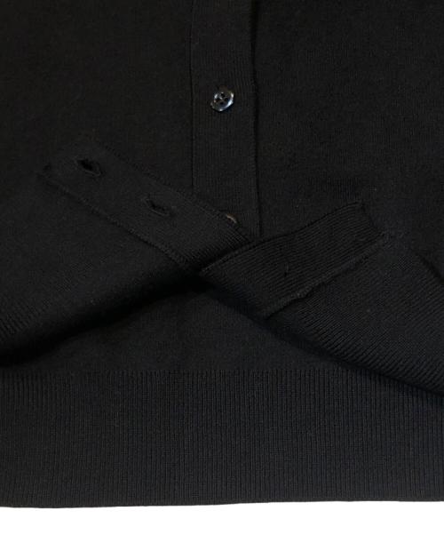 CABAN（キャバン）CABaN (キャバン) コットンカシミヤ クルーネックカーディガン ブラック サイズ:XSの古着・服飾アイテム