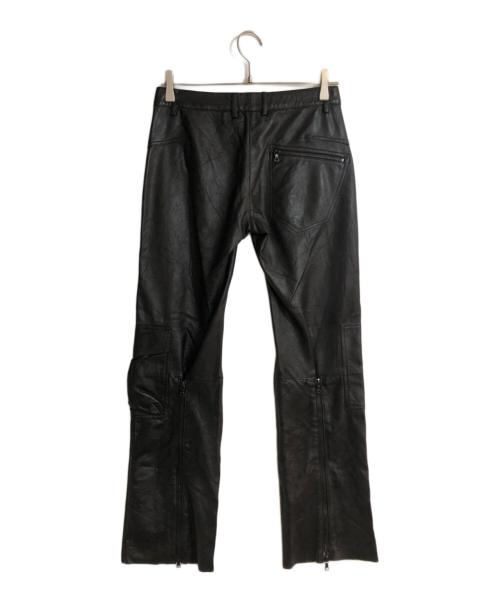 NEIL BARRETT（ニールバレット）NEIL BARRETT (ニールバレット) ラムレザーパンツ ブラック サイズ:XXSの古着・服飾アイテム