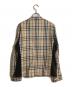 BURBERRY BLACK LABEL (バーバリーブラックレーベル) ノヴァチェックライダースジャケット ベージュ サイズ:L：20000円