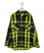 big mac×N.HOOLYWOODビッグマック×エヌ ハリウッド）の古着「コラボビックチェックシャツ」｜グリーン