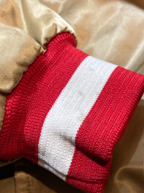 Chalk Line（チョークライン）Chalk Line (チョークライン) NFL 49ers スタジャン ブラウン サイズ:Ｌの古着・服飾アイテム