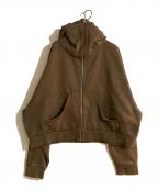 entire studiosエンタイアスタジオ）の古着「FULL ZIP/INK」｜ブラウン