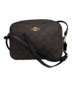 COACHコーチ）の古着「ミニ カメラ バッグ シグネチャー キャンバス」｜ブラウン