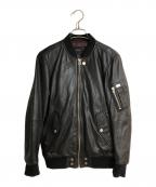 DIESELディーゼル）の古着「シープスキンMA1ジャケット」｜ブラック