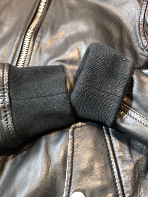 DIESEL（ディーゼル）DIESEL (ディーゼル) シープスキンMA1ジャケット ブラック サイズ:Sの古着・服飾アイテム