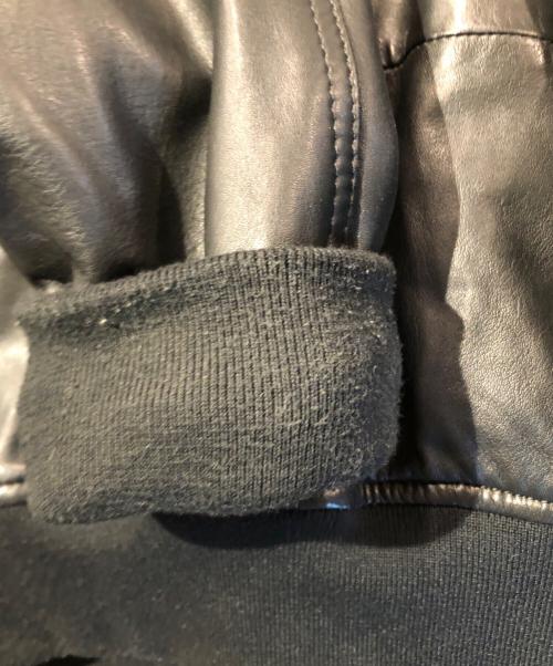 DIESEL（ディーゼル）DIESEL (ディーゼル) シープスキンMA1ジャケット ブラック サイズ:Sの古着・服飾アイテム