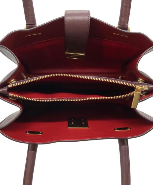 Salvatore Ferragamo（サルヴァトーレ フェラガモ）Salvatore Ferragamo (サルヴァトーレ フェラガモ) ジュリエットガンチーニトップハンドルバッグ ボルドーの古着・服飾アイテム